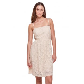 Rochie de dantela cu bretele detasabila