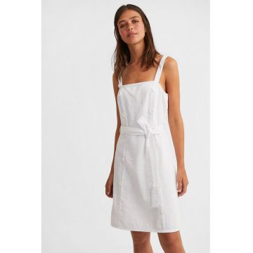 Rochie dreapta de bumbac si in