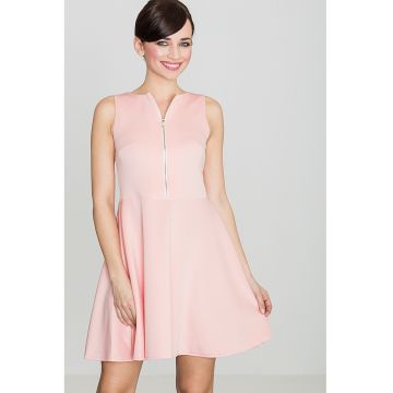 Rochie evazata -  model K098 - fermoar - mini - poliester 95% - elastan 5%