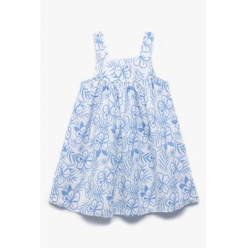 Rochie lejera cu bretele si model floral