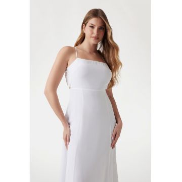 Rochie lunga cu croiala in A