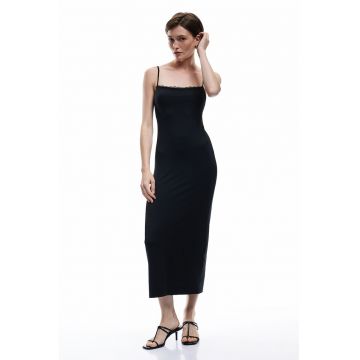 Rochie maxi cu bretele ajustabile