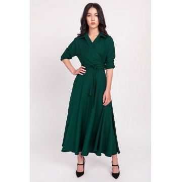 Rochie maxi cu model petrecut