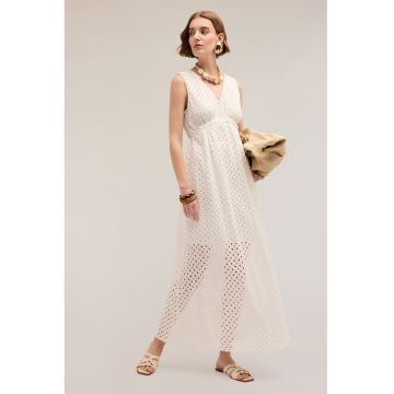 Rochie maxi cu perforatii