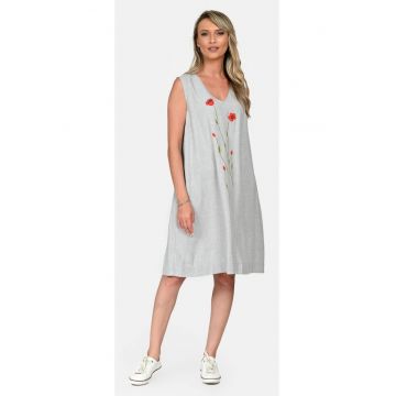 Rochie midi cu decolteu in V V341