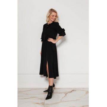 Rochie midi cu slit -