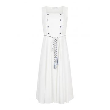 Rochie midi evazata cu elemente nautice - XL