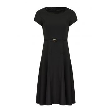 Rochie midi evazata cu talie accentuata - M