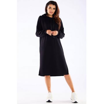 Rochie supradimensionata cu maneci lungi