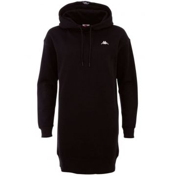 Rochie tip hanorac -  Bumbac/Poliester - Negru