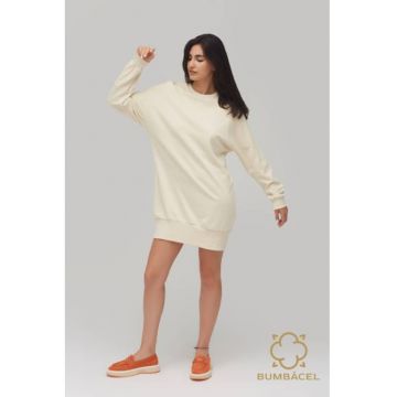 Rochie tunica cu maneca lunga din bumbac