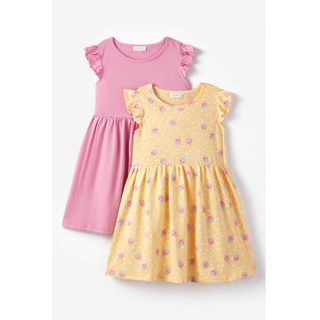 Set de rochii evazate din bumbac - 2 piese