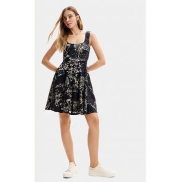 Rochie dama -  303776633 - Viscoza/Poliamida - XS INTL - Negru