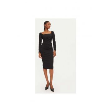 Rochie dama -  304917578 - Poliester - S INTL - Negru