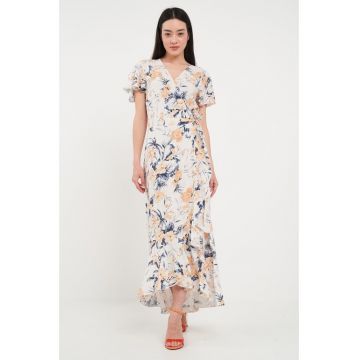 - Rochie dama cu imprimeu (Marime: S/36 - Culoare: HONEY YELLOW)