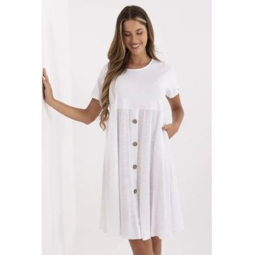 Rochie din bumbac cu aspect 2 in 1