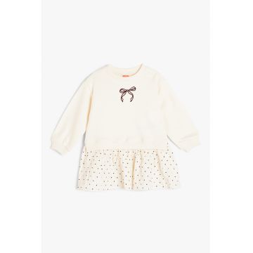 Rochie din bumbac cu design 2-in-1