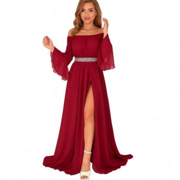 Rochie lunga cu motive elegante Miranda