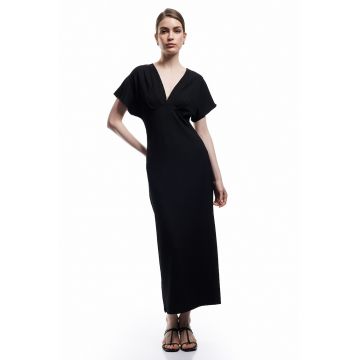 Rochie maxi cu decolteu in V