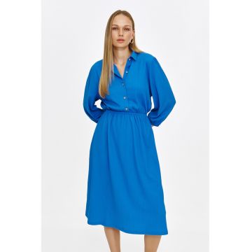 Rochie midi cu maneci lungi