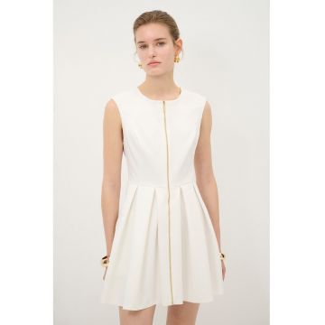 Rochie mini cu buzunare frontal - fara maneci