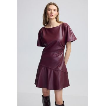 Rochie scurta din piele ecologica