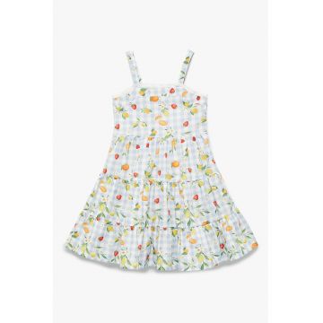 Rochie stratificata cu fructe