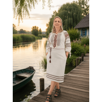 Rochie Traditionala cu broderie Iris 8