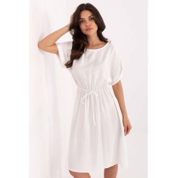 Rochie-tricou cu snur pentru ajustare in talie -