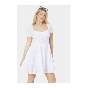 Rochie -  95362 - Bumbac - Alb