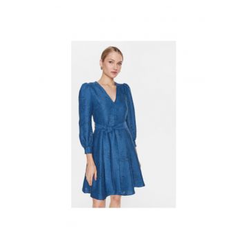 Rochie dama -  302647545 - Viscoza/Poliamida - Albastru