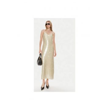 Rochie dama -  303647537 - Poliester reciclat - Auriu