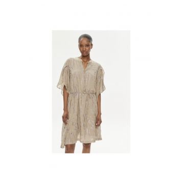 Rochie dama -  303956936 - Viscoza/Fibre metalice - 34 EU - Bej