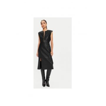 Rochie dama -  304010217 - Piele naturala - 34 EU - Negru