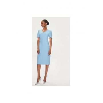 Rochie dama -  304011375 - Viscoza/Poliester - Albastru