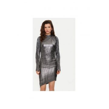 Rochie dama -  304453625 - Poliester - 42 EU - Argintiu