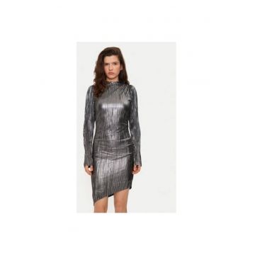 Rochie dama -  304453625 - Poliester - Argintiu