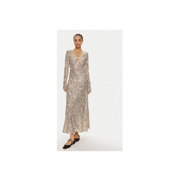 Rochie dama -  304471391 - Poliester reciclat - Auriu