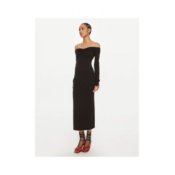 Rochie dama -  304471704 - Modal/Bumbac organic/Elastan - Negru - Negru