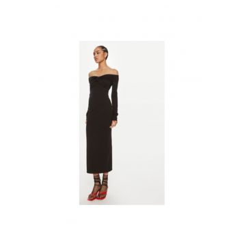 Rochie dama -  304471704 - Modal/Bumbac organic/Elastan - Negru