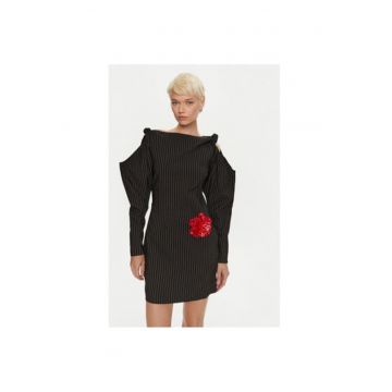 Rochie dama -  304473098 - Viscoza/Poliester - Negru