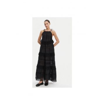 Rochie dama -  304892950 - Bumbac organic/Viscoza - Negru