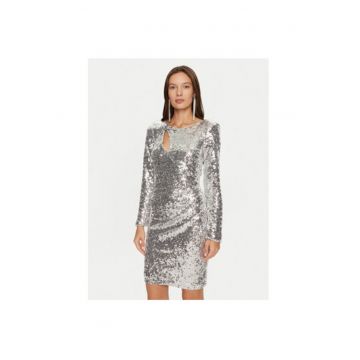 Rochie dama -  304996238 - Poliester reciclat - Argintiu