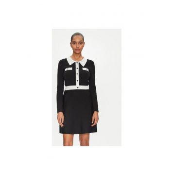 Rochie dama -  305253446 - Poliester/Viscoza/Poliamida - Negru