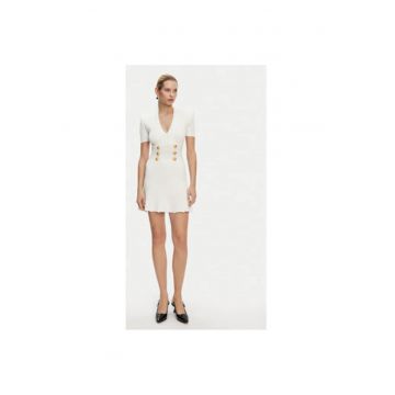 Rochie Dama -  305313812 - Viscoza - Poliester - 42 - Alb