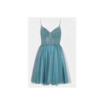 Rochie dama -  5AG014HK - Sintetic - 34 - Albastru