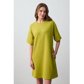 Rochie din amestec de modal cu croiala in A