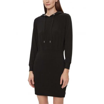 Rochie femei  DP3D4832 - negru - bumbac