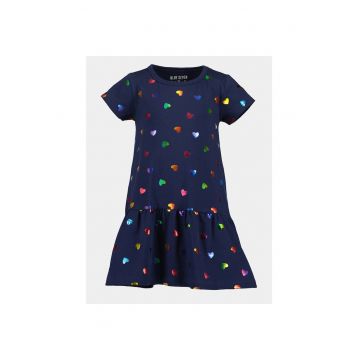 Rochie fete -  303572778 - Albastru inchis - Bumbac