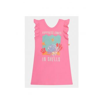 Rochie fete -  303640033 - Poliester/Bumbac - Roz - Roz